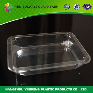 Widely Used Square Disposable Plastic Vegetable and Fruit Packing Tray