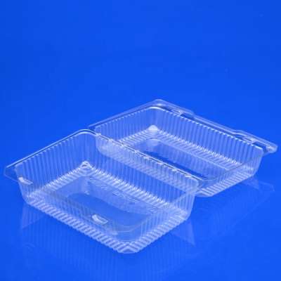 Transparent clear food box packing takeaway chinese plastic disposable food container